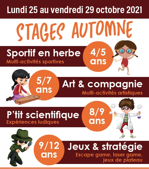 Stages vacances d'automne