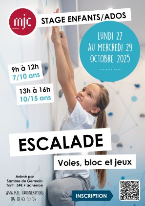 Stage escalade enfants (il reste de la place!)