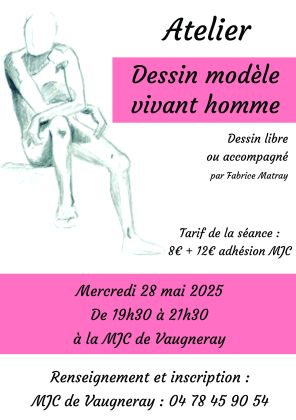 Séance modèle vivant : cours de dessin adultes