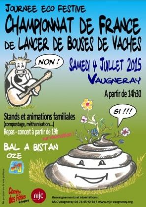 Championnat de France de lancer de bouses de vaches 2015