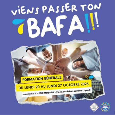 Formation BAFA avec la MJC Monplaisir