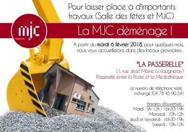 La MJC déménage à la Passerelle !