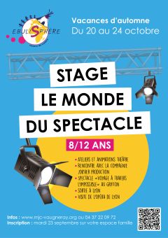 stage le monde du spectacle