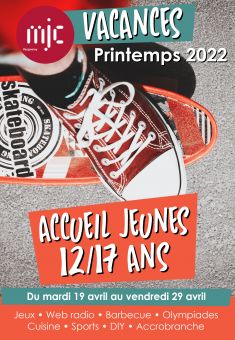 Vacances Printemps 2022 Jeunes 12/17 ans